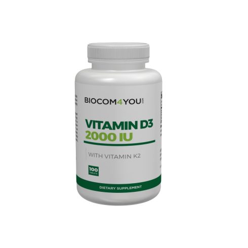 Biocom Vitamin D3 2000 IE Tabletten (mit Vitamin K2) 100 Stück