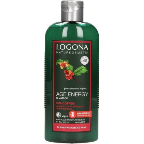 Logona energetisierendes Shampoo mit 250 ml Bio-Koffein