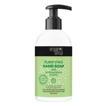   Bio-Shop Flüssigseife mit ätherischem Eukalyptusöl und Bio-Pfefferminze 500ml