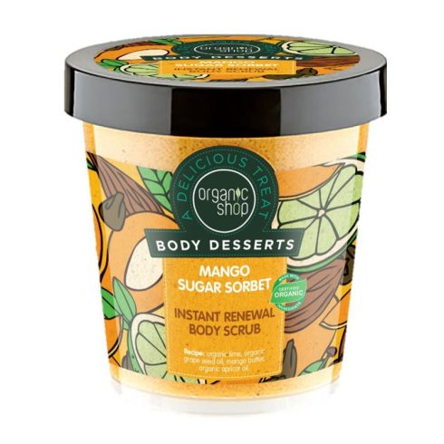 Bio-Shop Bio-Zucker Körperpeeling verjüngender Mango-Zucker 450 ml