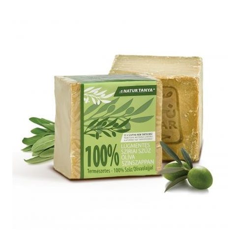 Natur Tanya® Alkalifreie, 100% Aleppo-Olivenölseife - Für Gesicht, Körper, empfindliche, ekzematöse Haut mit Psoriasis.