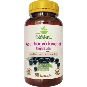   BioMenü BIO ACAI Beerenextrakt Kapseln 60 Stk. Neues Produkt