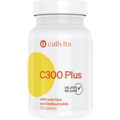 CaliVita C 300 Plus mit Hagebutten und Bioflavonoiden Tabletten Vitamin C Komplex 120St
