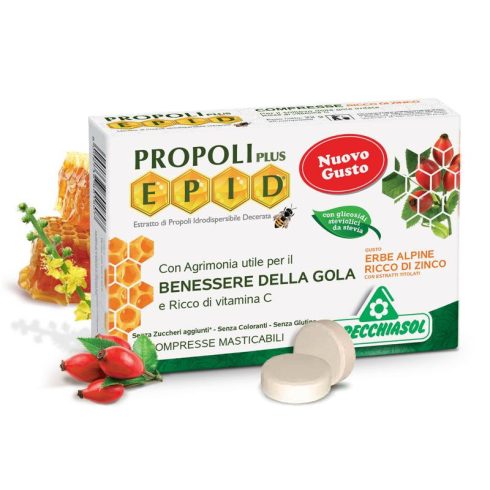 Specchiasol® Zuckerfreie Propolis-Pastille, angereichert mit Zink und Alpenkräutern - EPID®-Patent