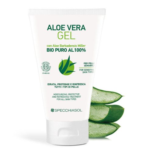 Specchiasol® Aloe Vera Erste-Hilfe-Gel - für alle Hauttypen. ECOBIO zu 100% extern zertifiziert