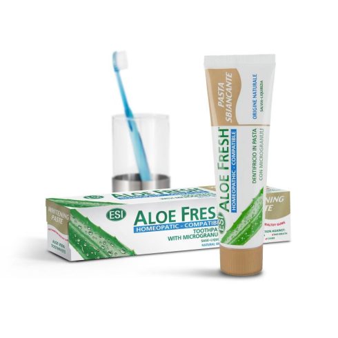ESI®Aloe Fresh® White Smile Zahnpasta - Homöopathisch kompatibel. Frei von Fluor, Parabenen und SLS.