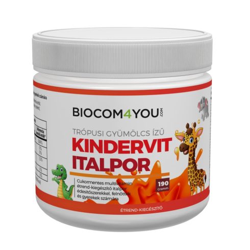 Biocom Kindervit - Getränkepulver mit tropischem Fruchtgeschmack 190 gr