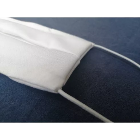 TEXTILMUNDMASKE, MULTILAYER, WEISS 100% BAUMWOLLE