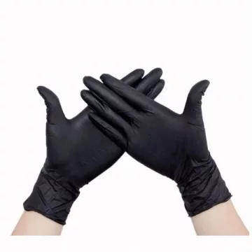   MAXTER nitrilschwarze Gummihandschuhe Größe "M" 100 Stk